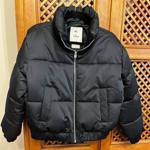 Abercrombie Ultra Puffer Coat - Black - Size Small